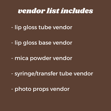 Load image into Gallery viewer, Lip Gloss Business Vendor List